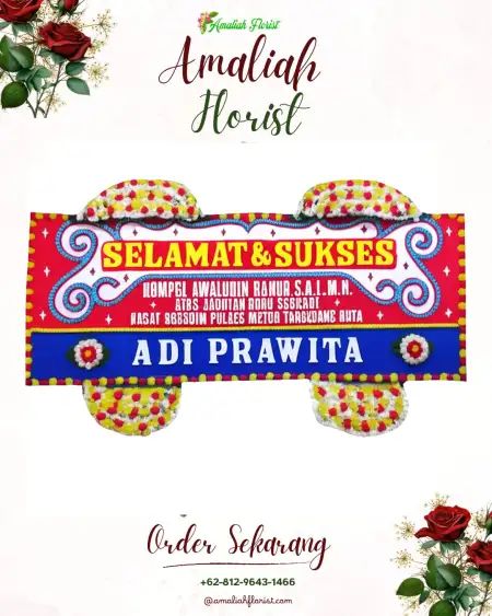 Papan Bunga Ucapan Selamat Loceret